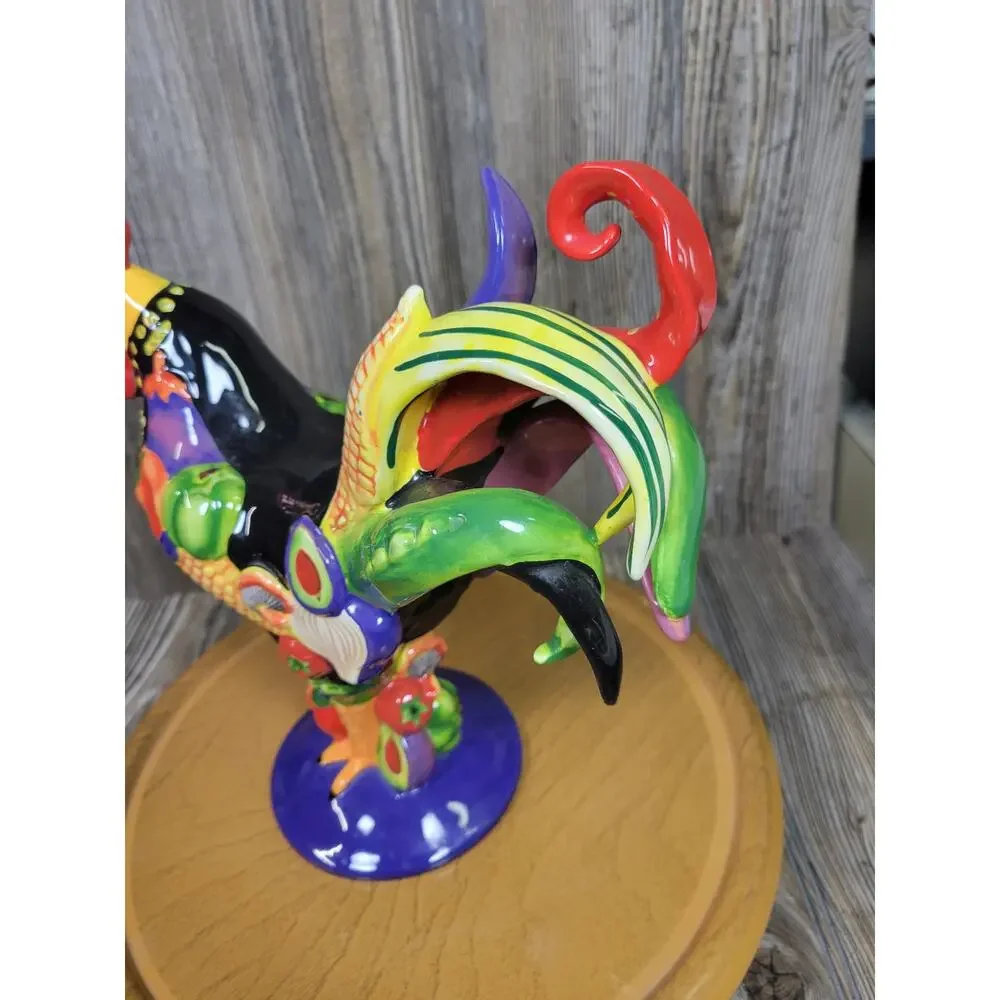 Poultry In Motion Rooster Figurine Chicken Salad Veggie Sharon Neuhaus Westland